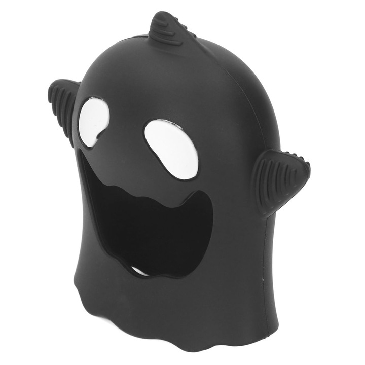 Jucarie dentitie manusa Halloween fantoma negru silicon moale
