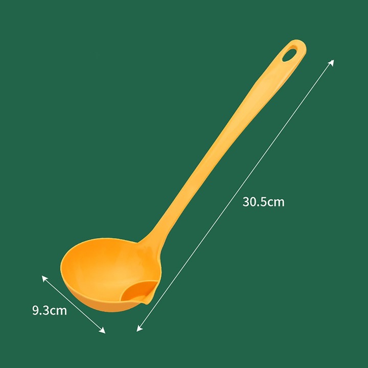 Lingura pentru separare ulei, 30.5x9.3cm, galben