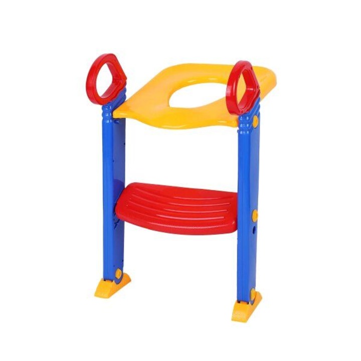 Gyermek WC edzőülőke, összecsukható, csúszásmentes, többszínű, 1140g