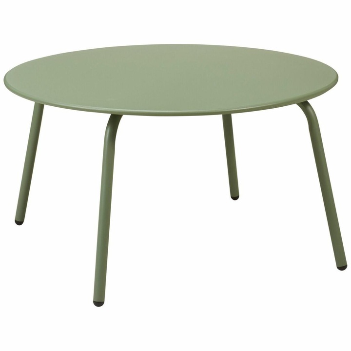 Masa de cafea HowHomely, rotunda, verde mat, 70x40cm