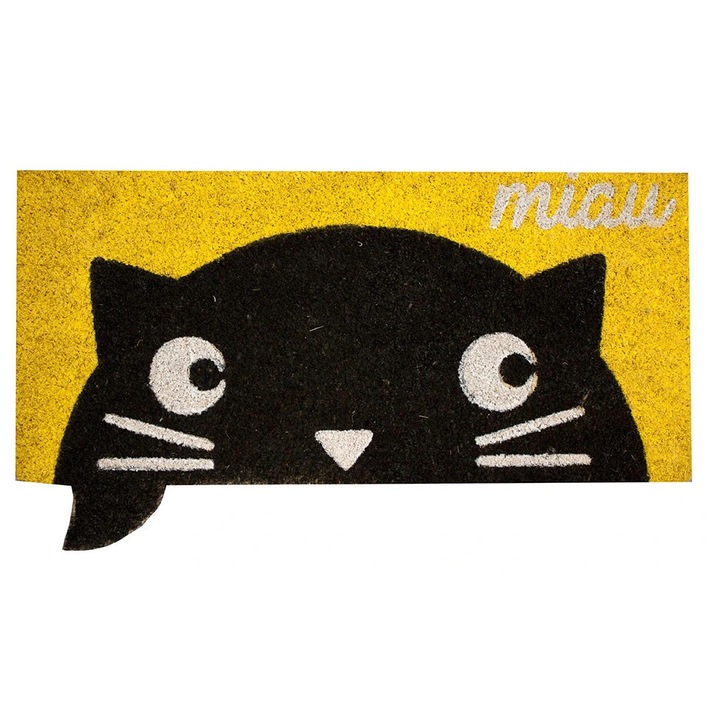 Home Elements Miau sárga bejárati szőnyeg 32x68cm