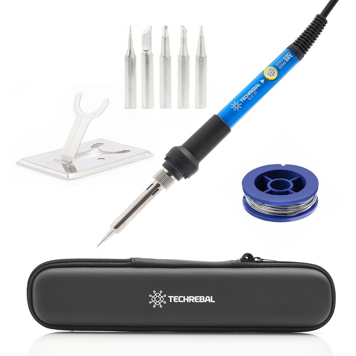 Szett 7in1, Techrebal Blue Jet, 60W, állítható, kék, 23.5x5cm