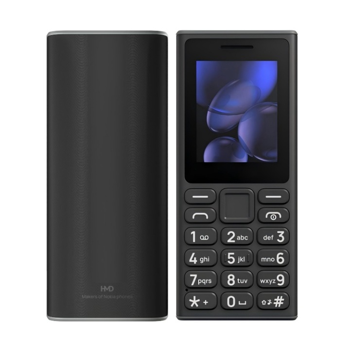Telefon mobil HMD 105-2024 Dual SIM 2G negru 2 inch
