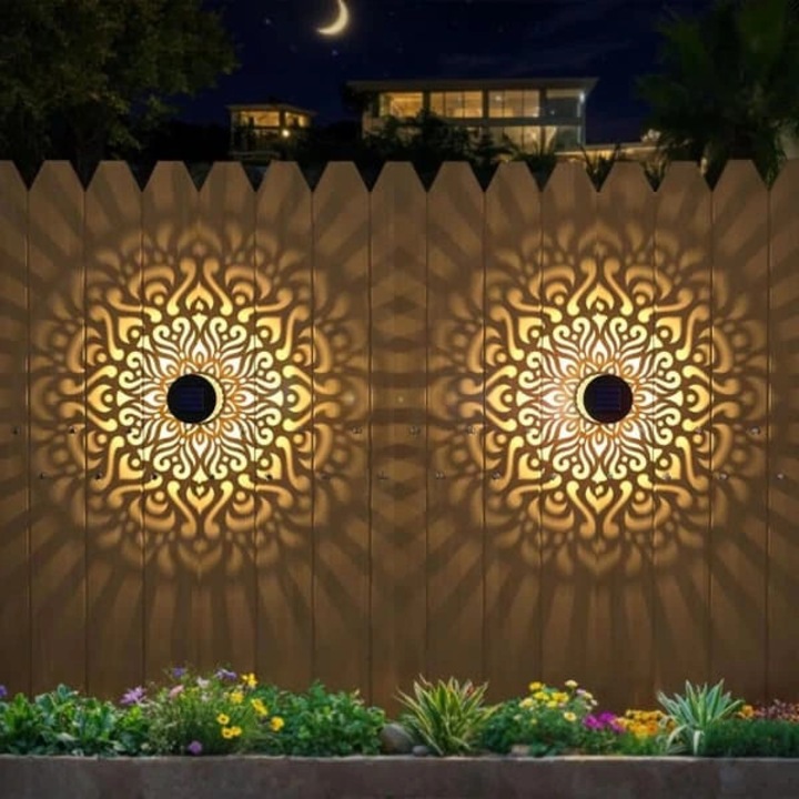 Set 4 lumini solare LED pentru gradina, metal, alb cald, rezistent, 6-8h autonomie