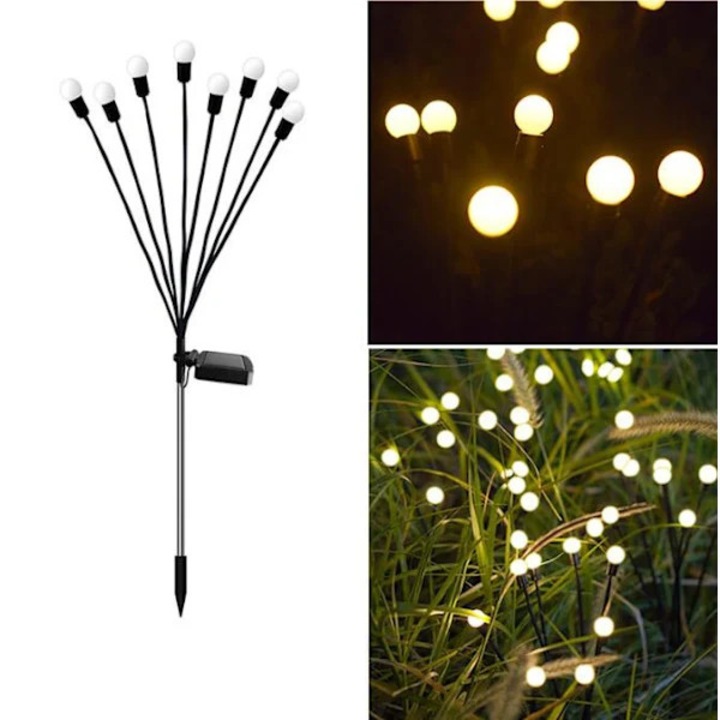 Lumina solara gradina LED rezistenta la intemperii multicolor