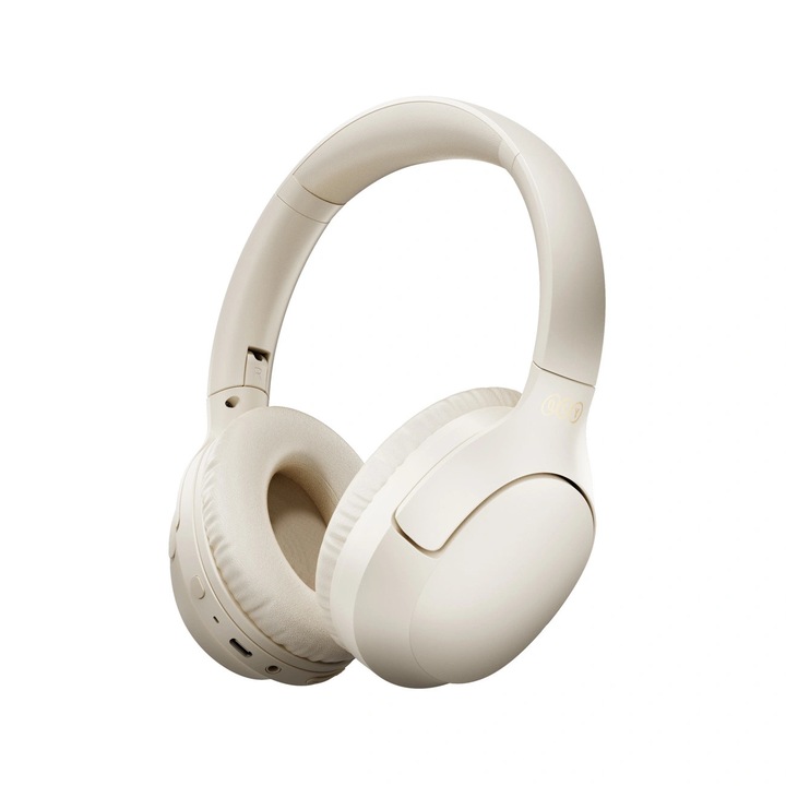 QCY H2 Pro vezeték nélküli fejhallgató, 40mm, fehér, 60h, összecsukható
