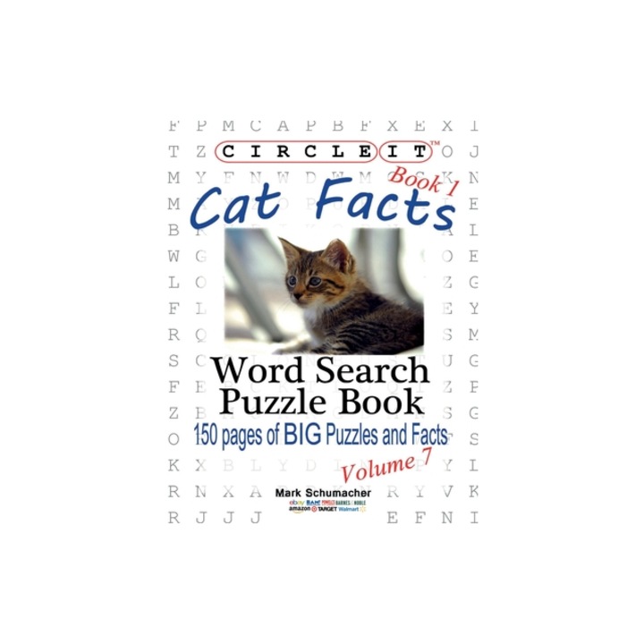 Circle It, Cat Facts, Book 1, Word Search, Puzzle Book, Lowry Global Media LLC