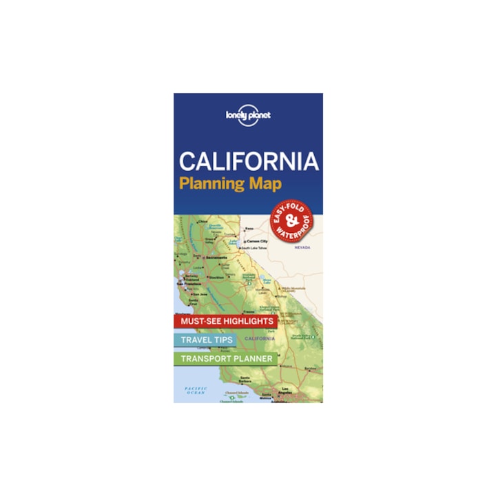 Lonely Planet California Planning Map, Lonely Planet