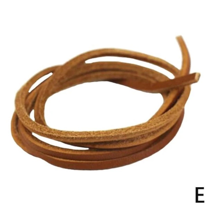 Bőr cipőfűző, barna, 120cm
