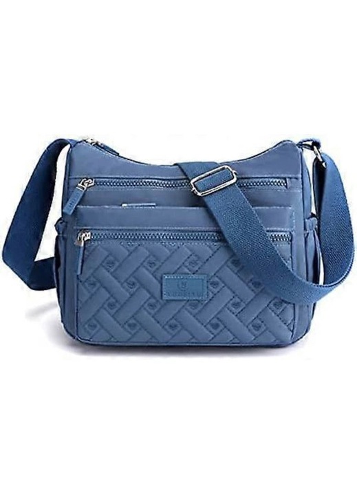 Női crossbody táska, nylon, több zsebbel, 25x20x8cm