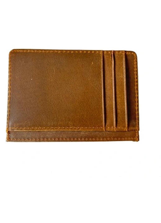 Мъжки портфейл от естествена кожа, кафяв, RFID 11x8x0.9cm