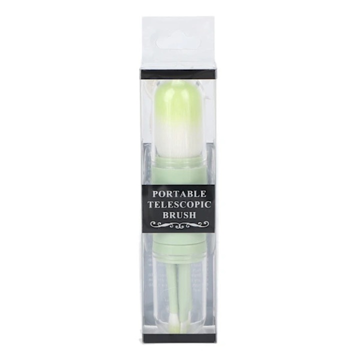 Set pensule machiaj portabil mini, fibre cruelty free, maner ABS, telescopic, multicolor