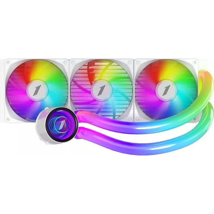 Cooler procesor lichid 360 AIO 1stPlayer ARGB Mothra Mt360 Infinite Space White