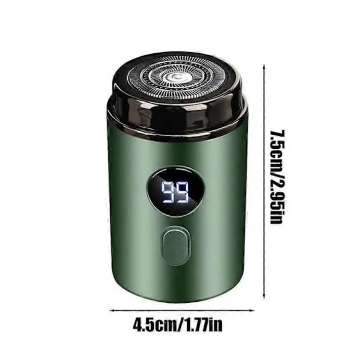 Aparat de ras electric mini, reincarcabil, rezistent la apa, gri aur, 8.3x4.8x9.8cm