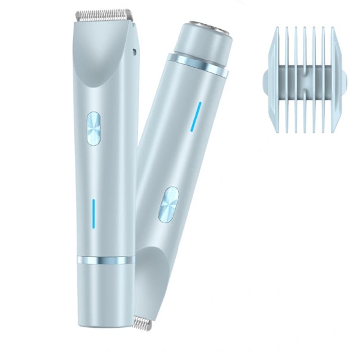 Aparat de ras electric 2-in-1, albastru, IPX7, 15x5cm