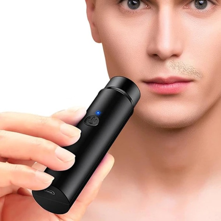 Aparat de ras electric portabil, ras electric reincarcabil prin USB, impermeabil, autonomie 45 minute, negru, 1 buc