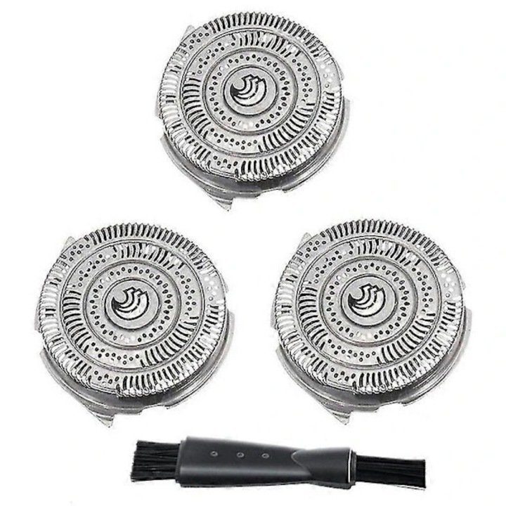 Set 3 lame metalice pentru aparat de ras electric, compatibil Philips, argintiu