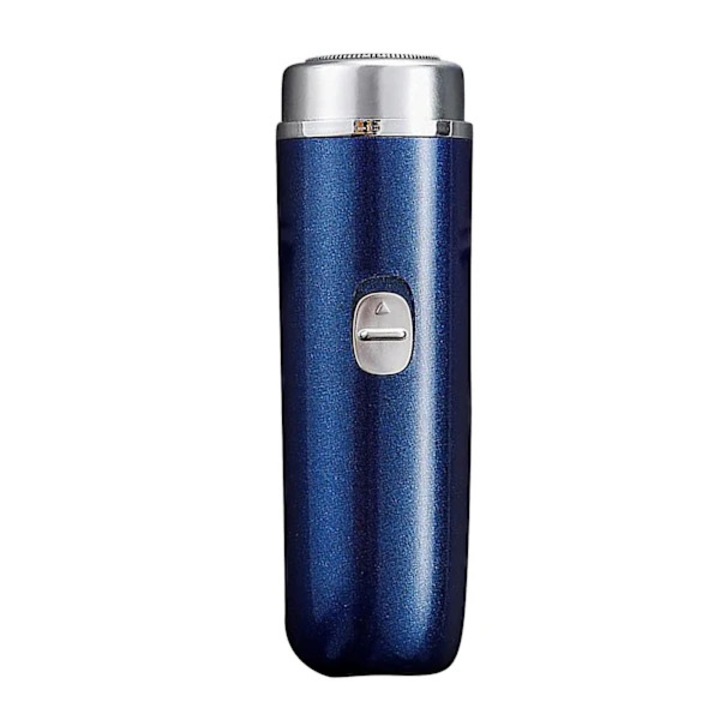 Aparat de ras electric mini, portabil, albastru, 12x8x6cm