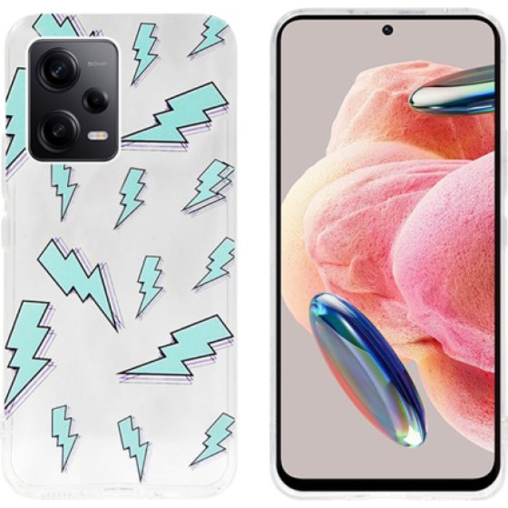 Husa telefon Vivid Redmi Note 12 Pro 5G, subtire, transparenta, 15x7cm