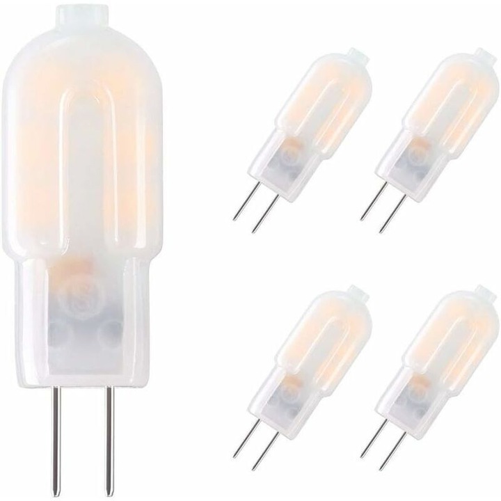 LED крушка G4 2W 3000K 12x37mm комплект 5 бр