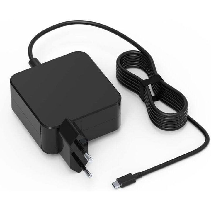 Laptop töltő 65W 19V 3,42A, 5,5x2,5mm csatlakozó, fekete