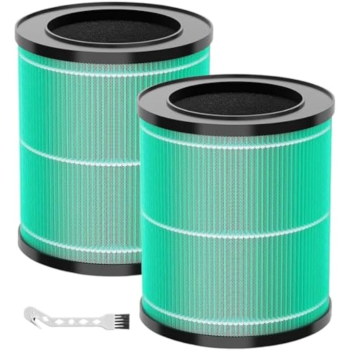 Filtru aer 3-in-1 HEPA carbon activ set 2 buc pentru purificator aer MR2566, alb