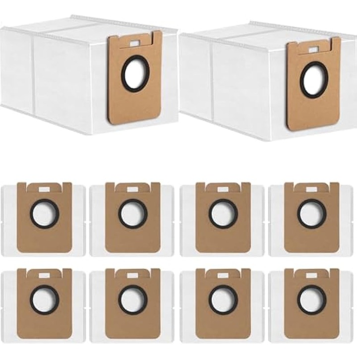 Set 10 saci de praf, capacitate 2.6L, material rezistent, pentru aspiratoare robot Dreame D10 Plus, L10s Plus, L10 Plus