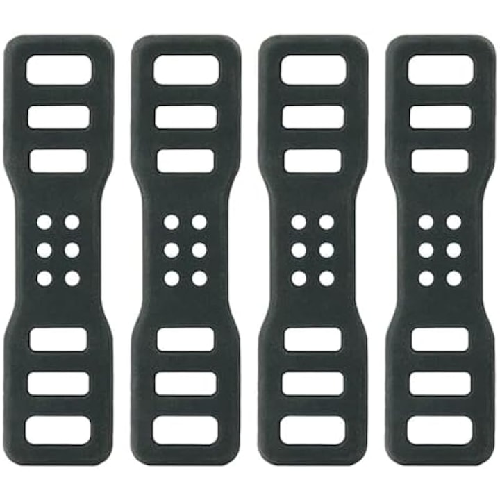 4 darab szilikon szalag készlet kerékpárhoz, multifunkcionális tartó, fekete, univerzális