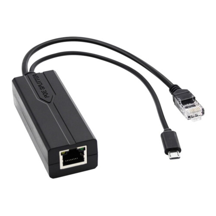 Adaptor USB la 5V pentru routere si switch-uri, negru