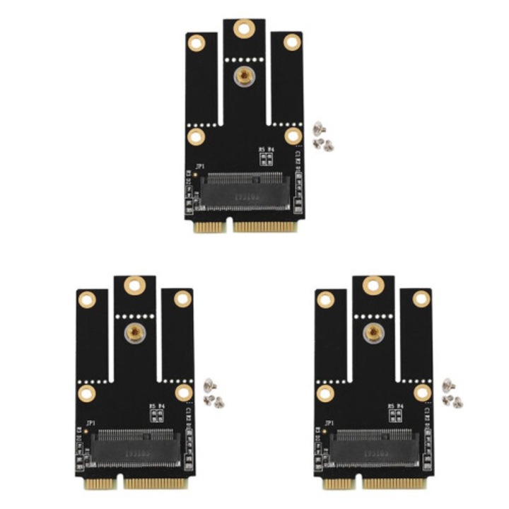 M.2 NGFF-ről PCI-E USB adapter készlet, 3 db, OEM