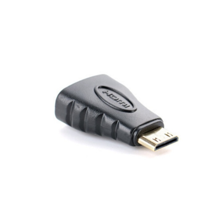 Adaptor micro HDMI la HDMI femeie, calitate superioara, negru