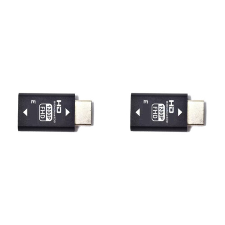 Adapter készlet 2 db kompatibilis Edid Passthrough Emulátor, fekete
