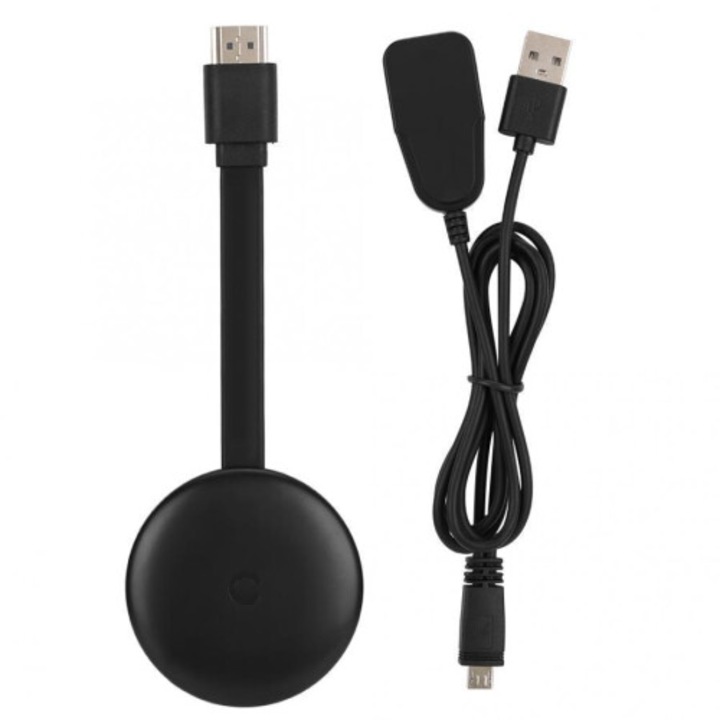 Adaptor wireless HDMI 1080p, compatibil AirPlay DLNA Miracast, negru