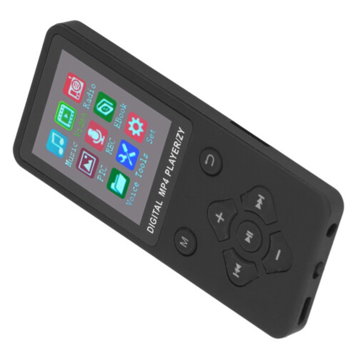 MP3 MP4 lejátszó 128GB 1.8 hüvelyk fekete Bluetooth 5.0