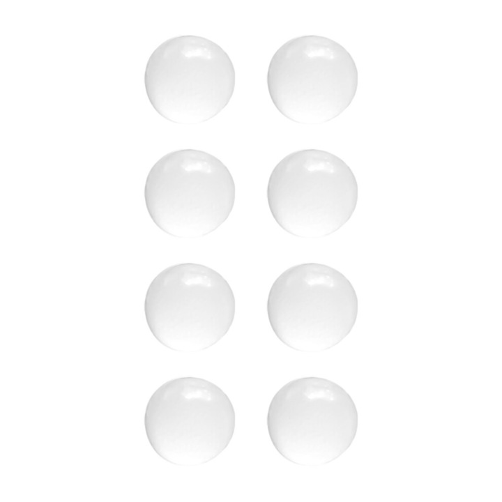 Picioruse izolare boxe, 8 buc, silicon, transparent, 16x8mm