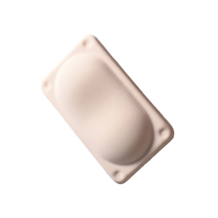 Ergonomikus csuklótámasz egérhez, szilikon, fehér, 14x8x1.8cm