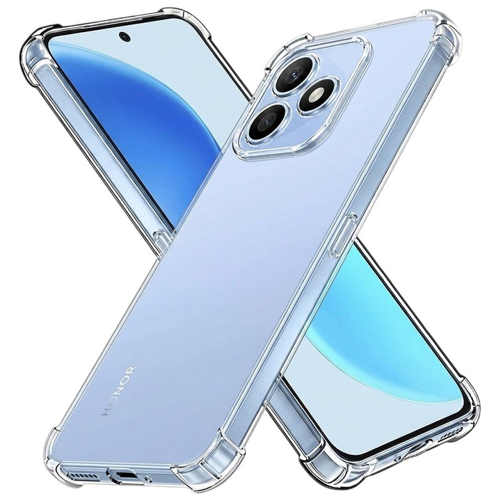 Husa pentru Honor X8d DaDen Antishock, Ultra Protection, Protectie colturi, Anti soc, Rezistenta la impact, Transparenta