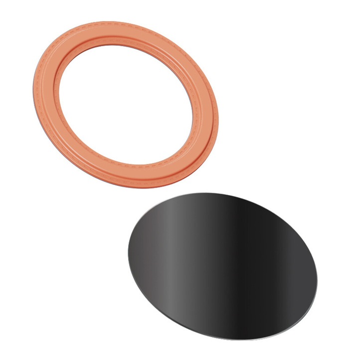 Suport magnetic pentru tableta, piele PU, negru, 59mm