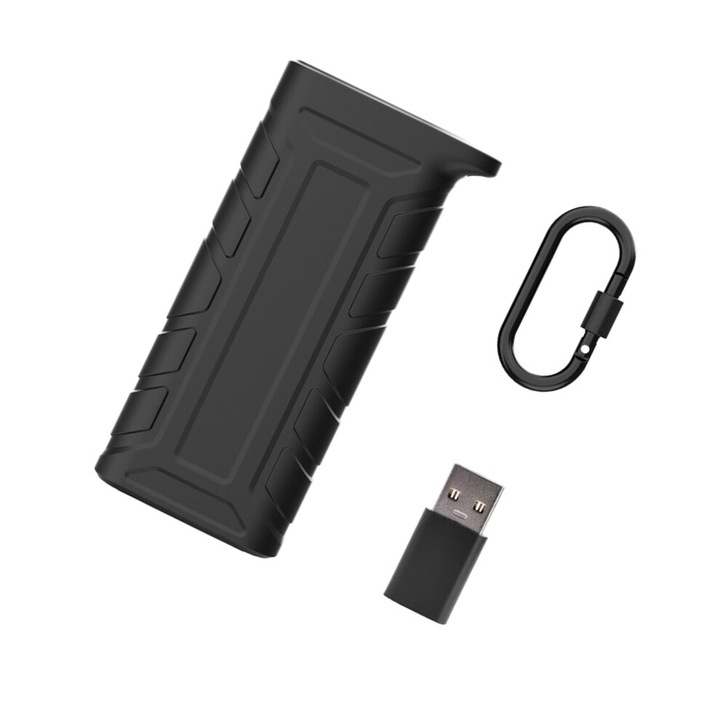 Cititor card memorie cu carcasa aluminiu si silicon, viteza 312MB/s, 11.8x6x2.5cm, set cu adaptor si carabiniera