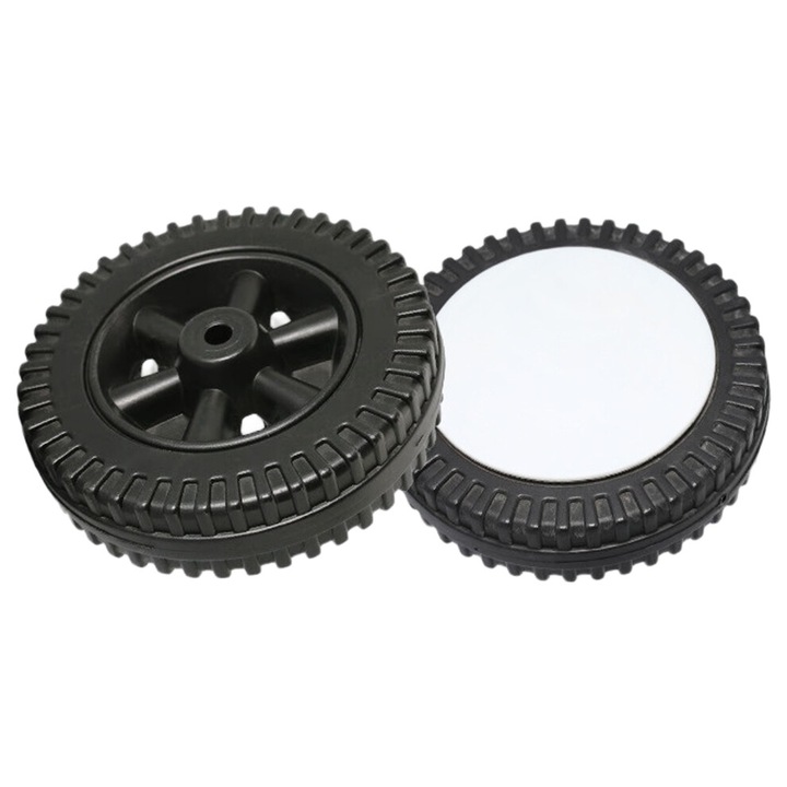 Roti gratar portabil 6inch plastic alb set 2 buc
