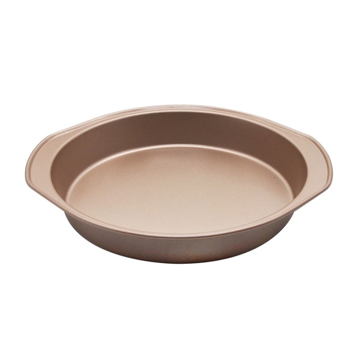 Tava rotunda de copt 24x22x3.5cm otel inoxidabil rezistent