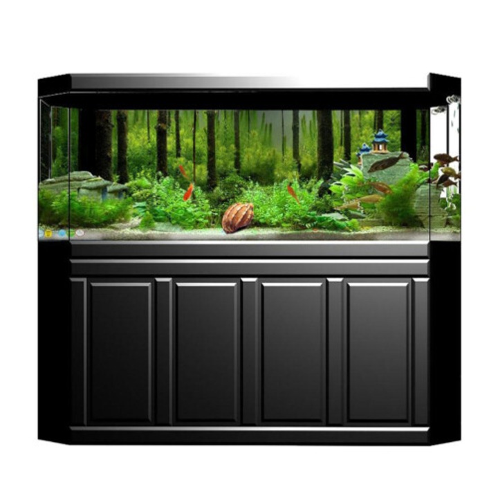 Poster fundal acvariu PVC 122x46cm impermeabil multicolor