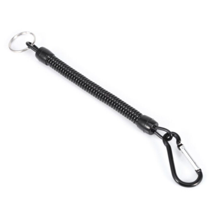 Set 5 corzi retractabile pescuit, nailon durabil, negru