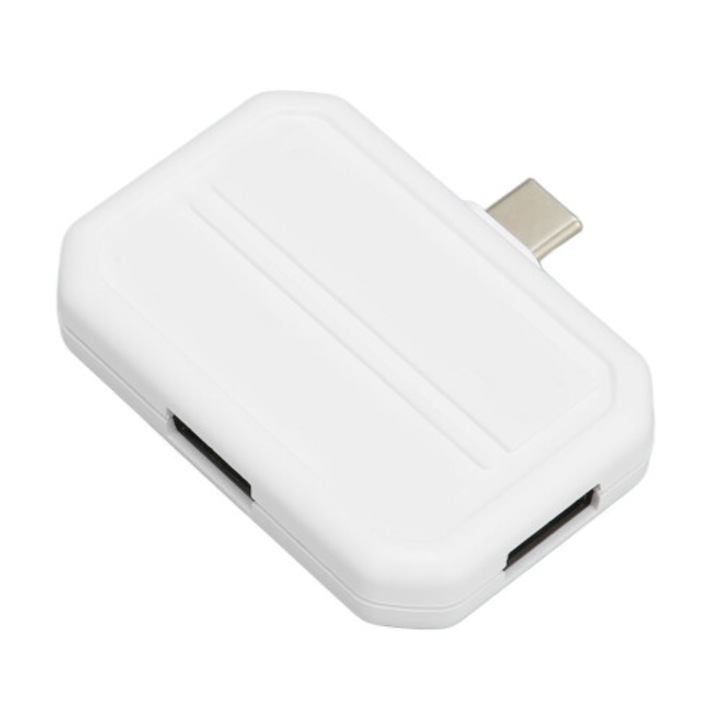 USB C хъб 3 порта бял 3в1 5Gbps 2.4A