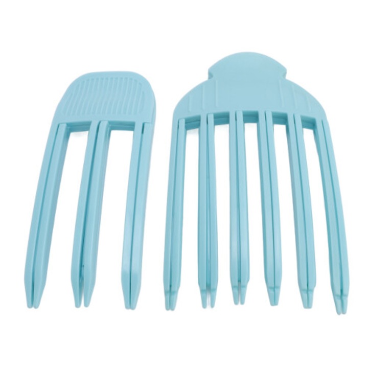 Set 4 piepteni pentru volum si ridicare radacini, negru, marimi diferite