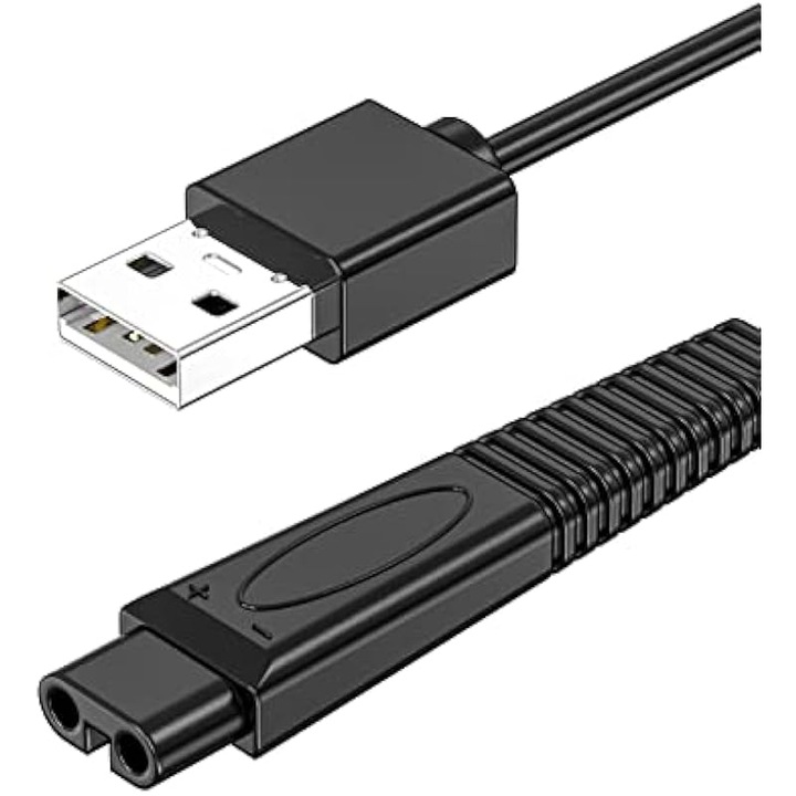 Cablu incarcare pentru aparat de ras, compatibil ProFoil TS1 TS2, flexibil, durabil, negru