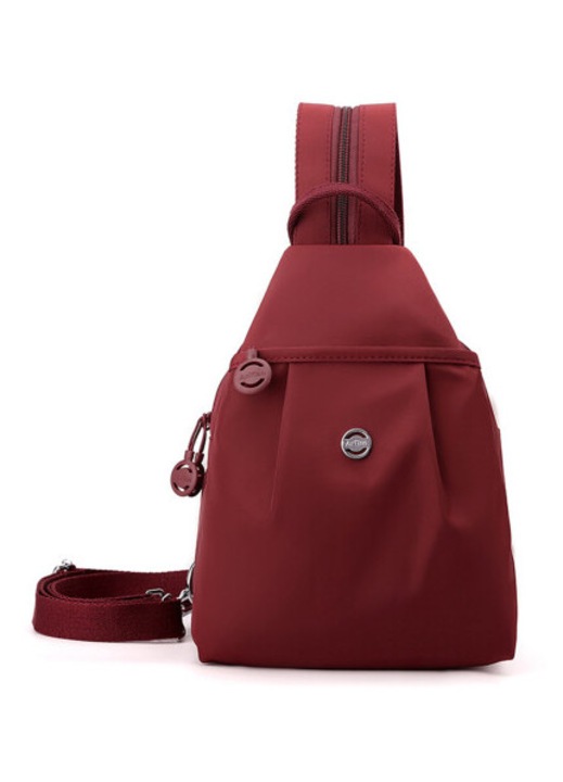 Crossbody táska, piros, 21x14x30cm, vízálló, több rekesszel