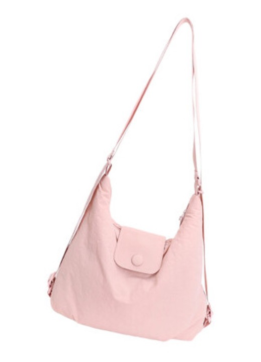 Többfunkciós nylon válltáska, rózsaszín, 36x11x23cm
