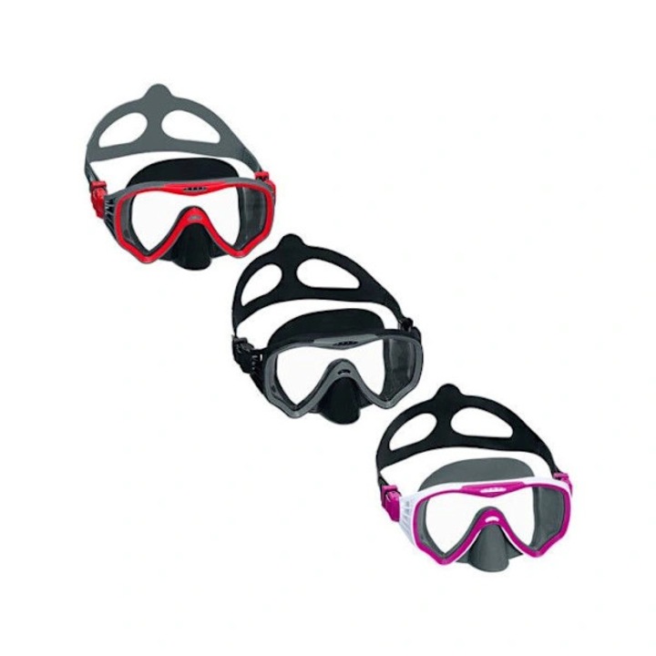 Set snorkeling 3 piese, albastru-negru, marimi variabile