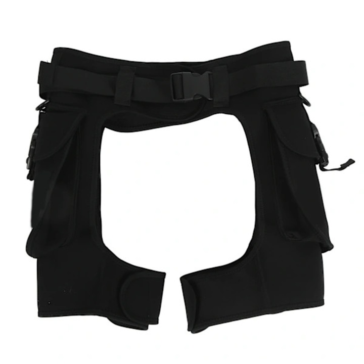 Pantaloni scurti de scufundare cu croiala deschisa de 2,5 mm, pantaloni scurti de neopren, pantaloni de apa pentru snorkeling si inot, marimea L Lungime (49-51cm) Talie (91-100cm)
